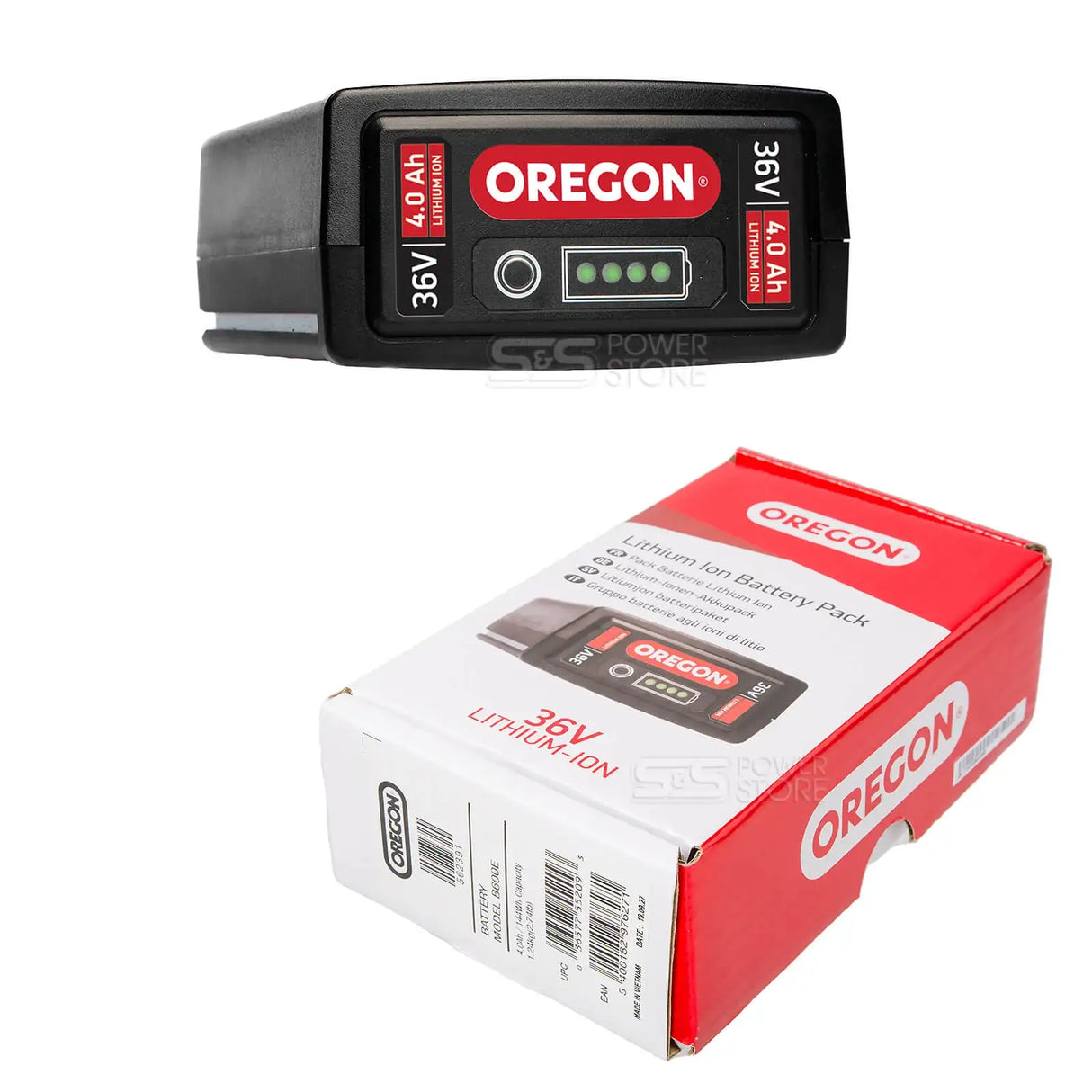 OREGON Akku 4,0 Ah 36 Volt B600E - powerstore-shop