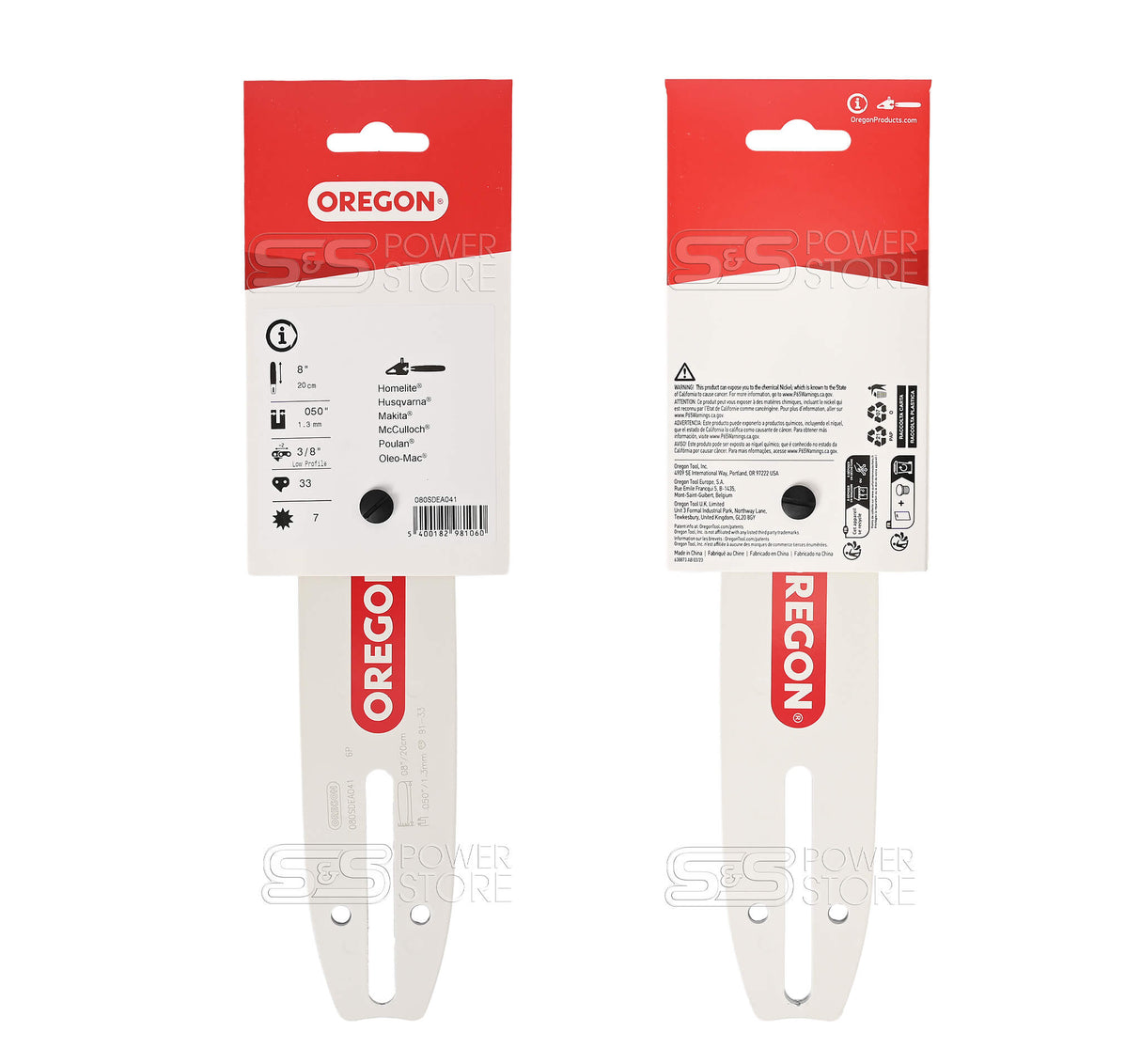 Oregon Führungsschiene 080SDEA041 Double Guard Schwert 3/8" 1,3 mm 20 cm - powerstore-shop