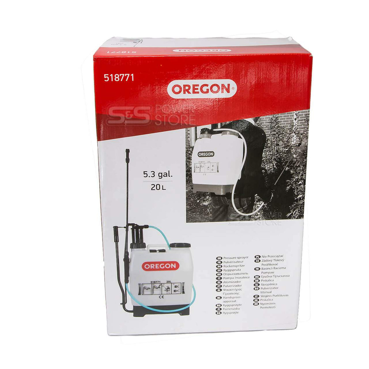 Oregon Rückenspritze 20 Liter Drucksprühgerät Drucksprüher 518771 - powerstore-shop