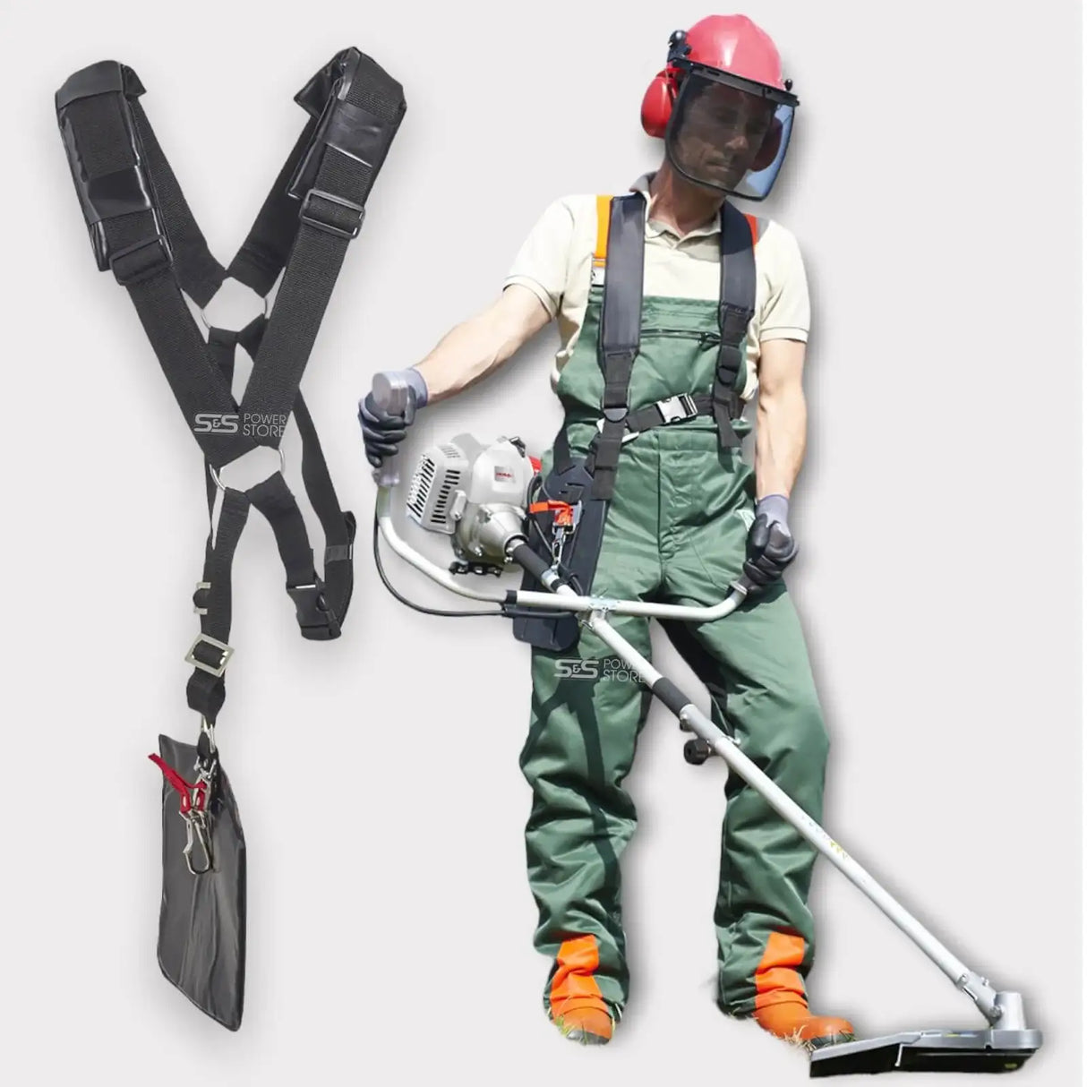 IKRA IBF 43 Zweihandgriff Benzin Freischneider Motorsense Trimmer - powerstore-shop