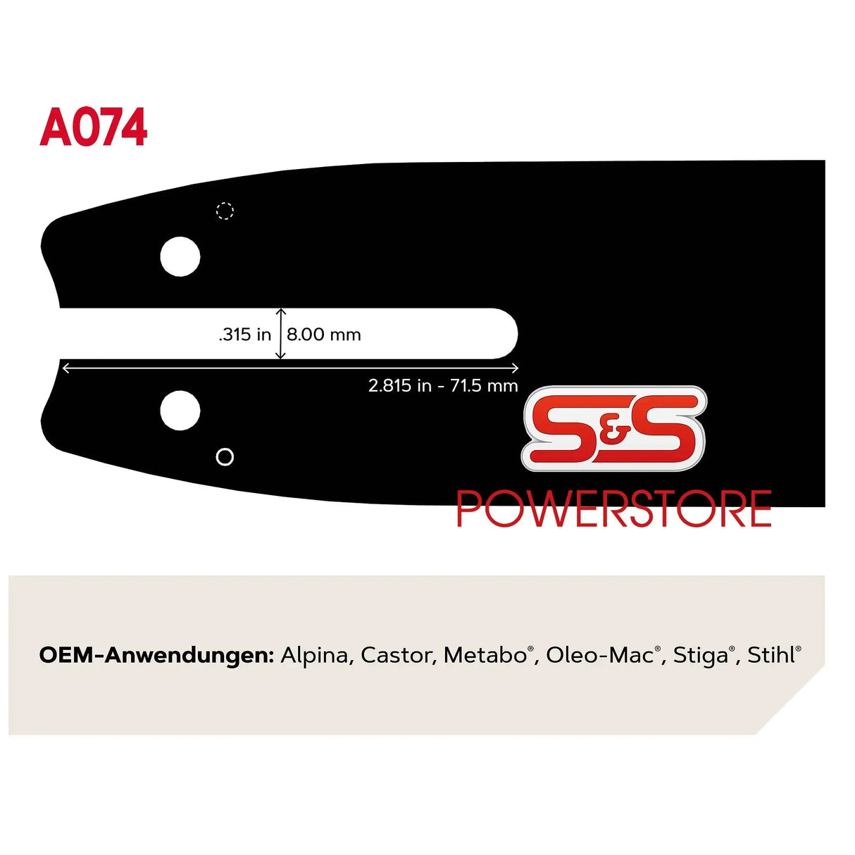 Oregon Führungsschiene 144MLEA074 3/8" Mini 1,1 mm 35 cm Micro-Lite Schwert