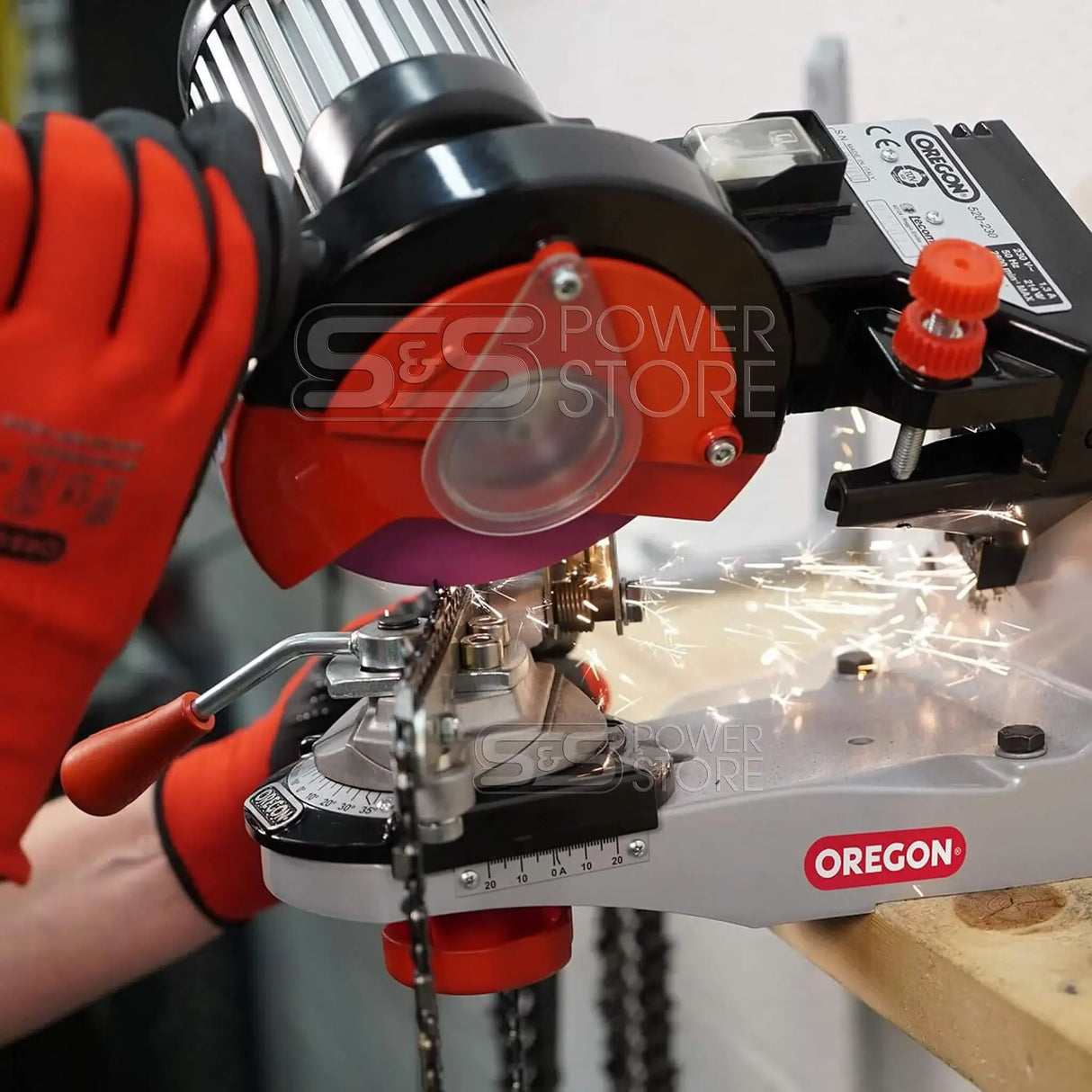 Oregon Profi Kettenschärfgerät 520-230 Jolly Set inkl. 3 Schleifscheiben - powerstore-shop