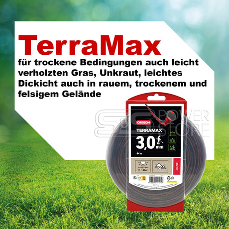 Oregon Profi Mähfaden TerraMax 3 mm x 44 m Trimmerfaden Freischneiderfaden - powerstore-shop