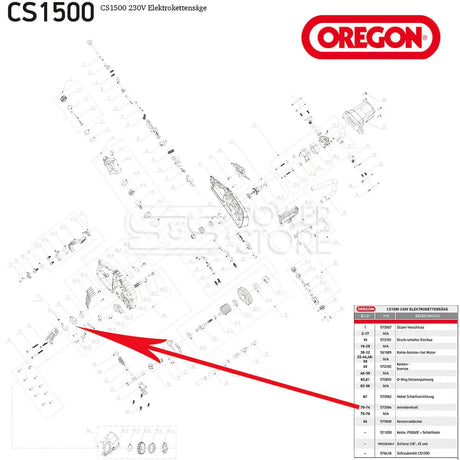 Kettenrad Antriebsritzel Oregon CS1500 & CS1400 GEN1 Set 570964 - powerstore-shop