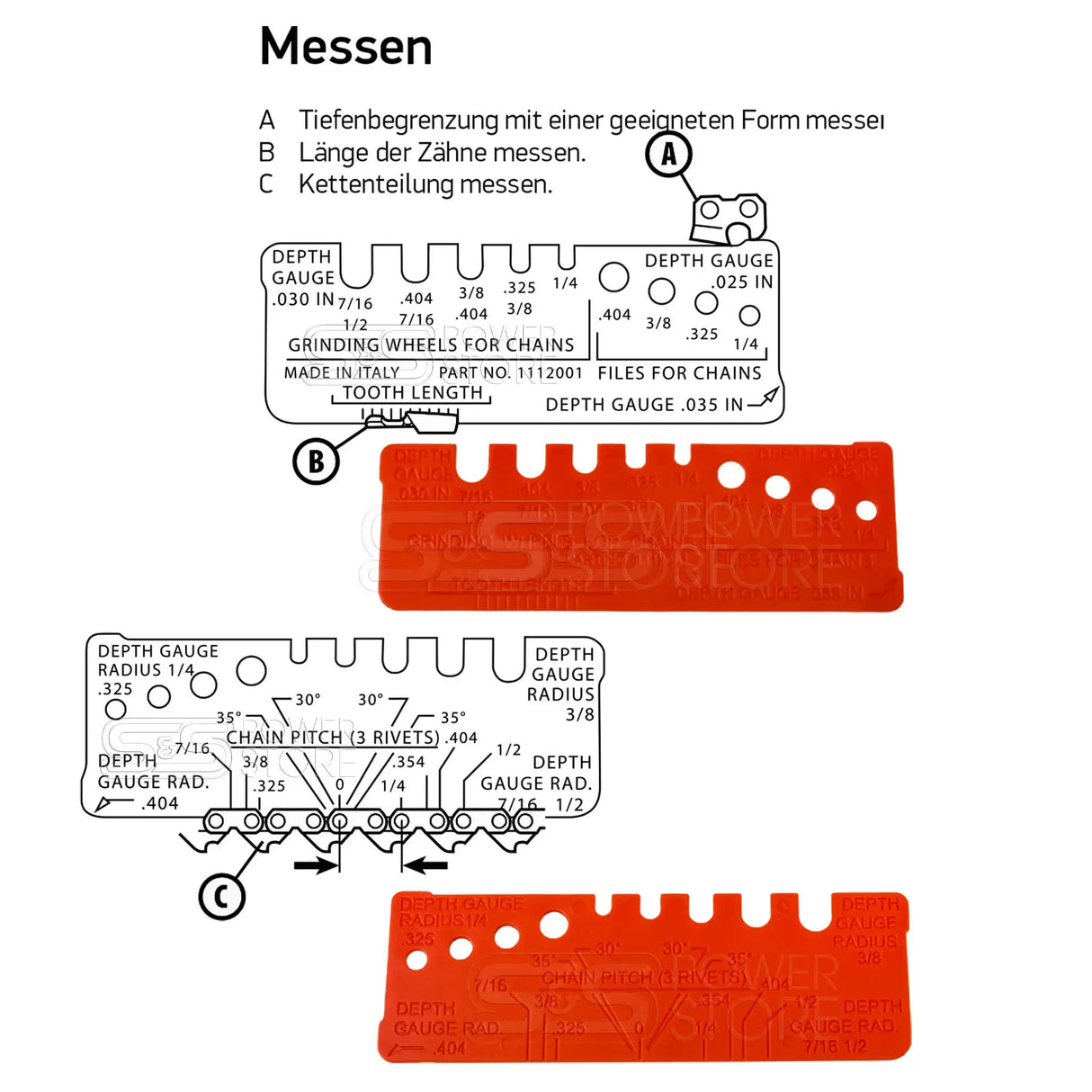 Oregon Schleif- und Abziehlehre Schleifscheiben Radien Kontur Multifunktionslehre - powerstore-shop