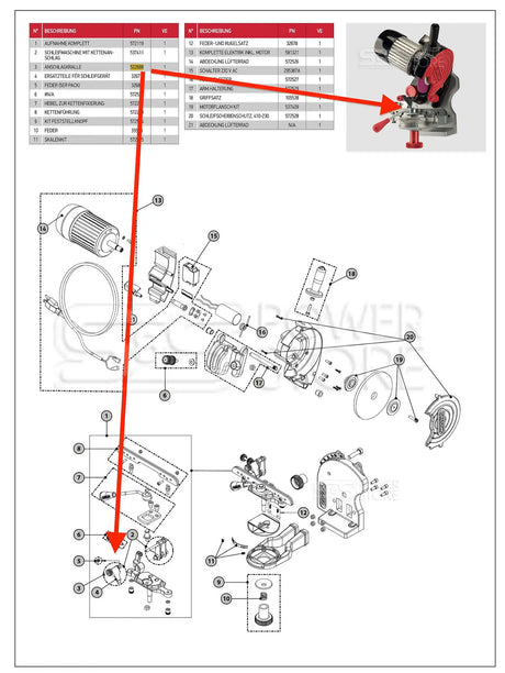 Oregon Anschlagkralle 522688 (519789) Kettenschärfgerät - powerstore-shop