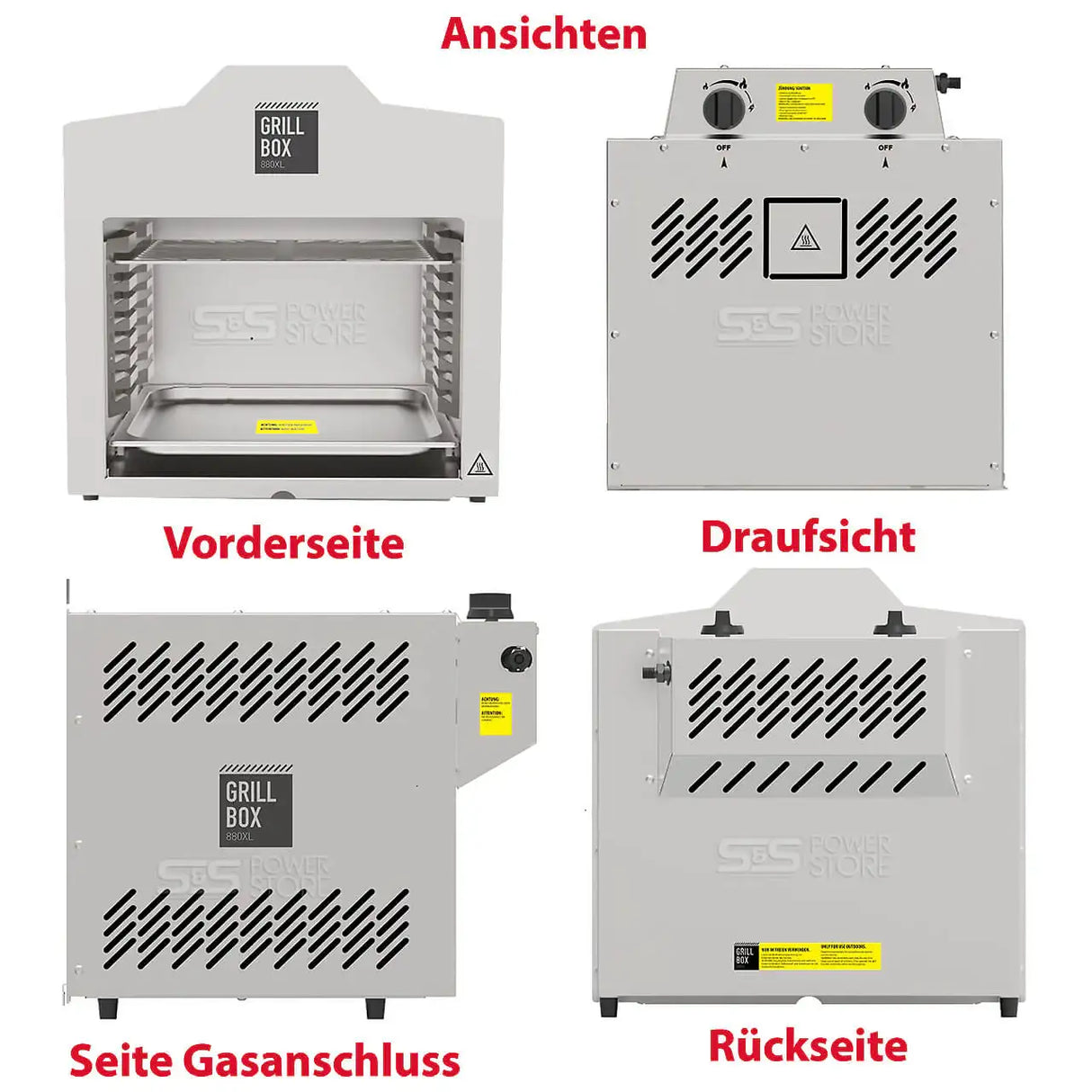 Matrix GrillBox 880XL Oberhitzegrill Gasgrill Set - powerstore-shop