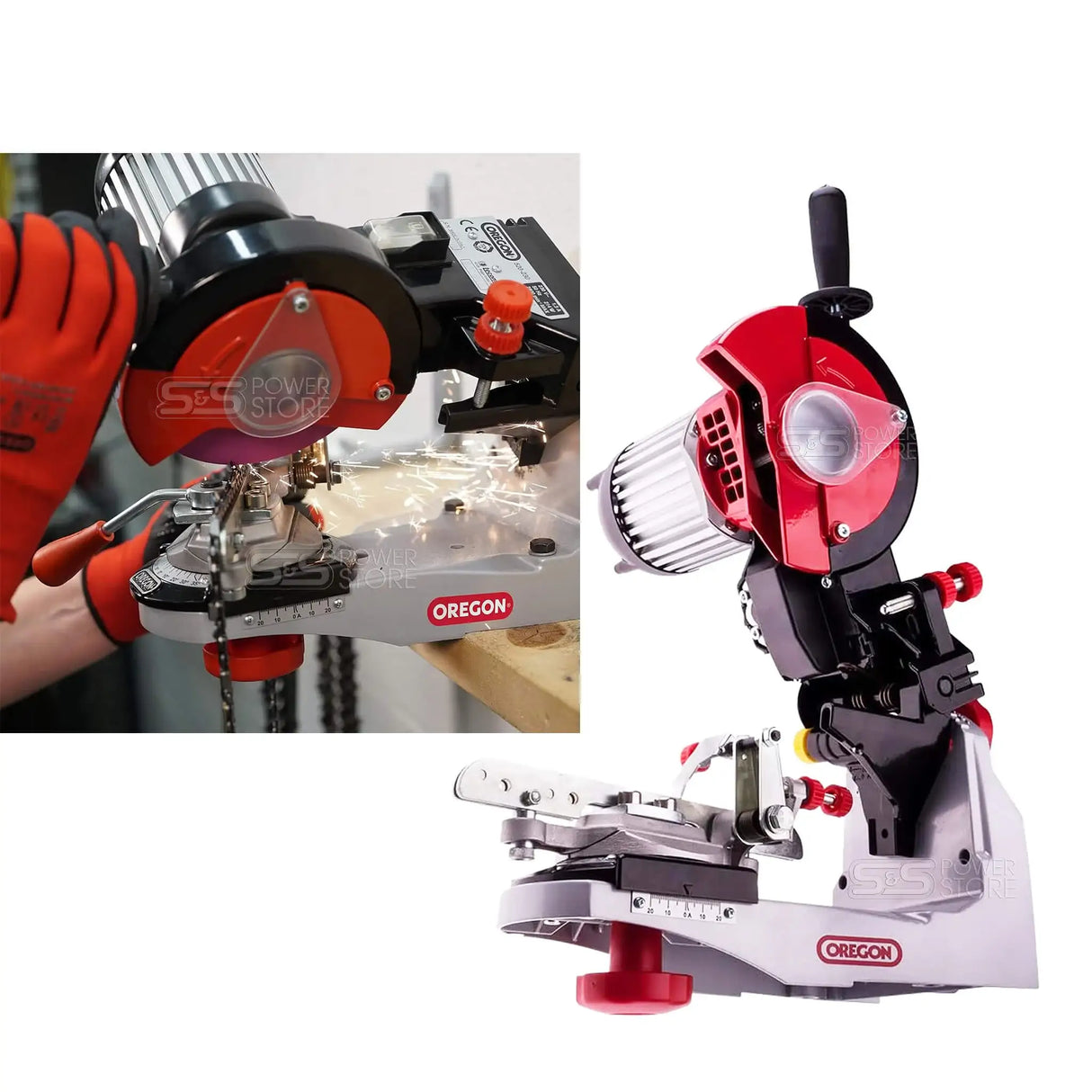 Oregon Profi Kettenschärfgerät 520-230 Jolly Set inkl. 3 Schleifscheiben - powerstore-shop