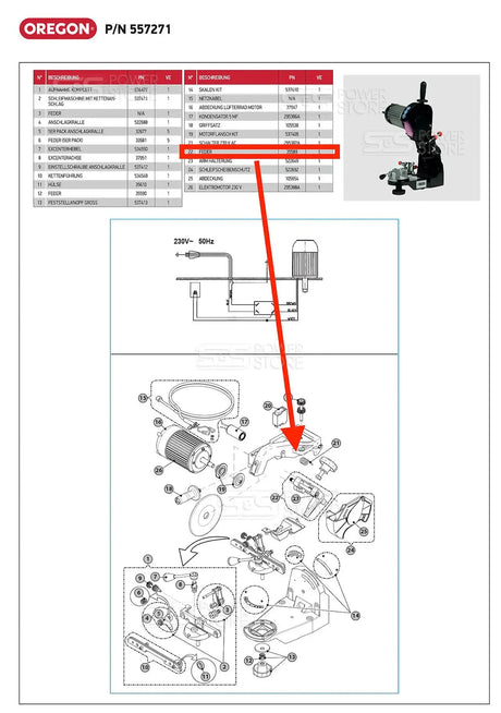 Oregon Feder Kettenschärfgerät Ersatzteil Nr. 35589, 32653 A Jolly, 557271 - powerstore-shop