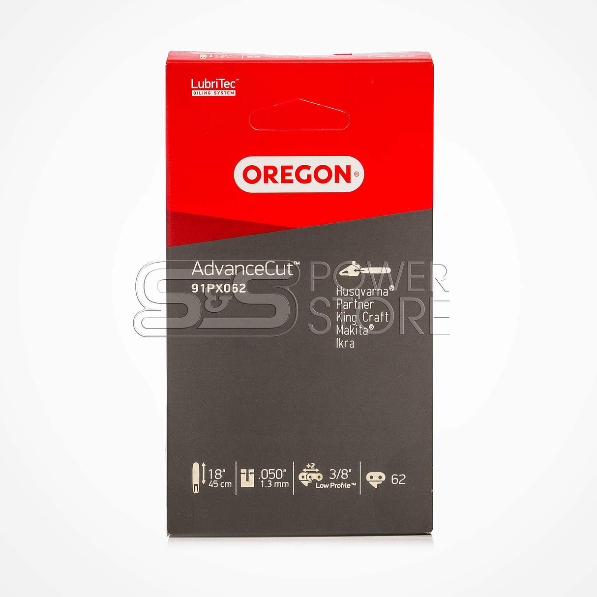 Scheppach Ersatzkette Sägekette 91PX062X Oregon / Teilung 3/8" / 62 Treibglieder / 1,3 Treibgliedstärke - powerstore-shop