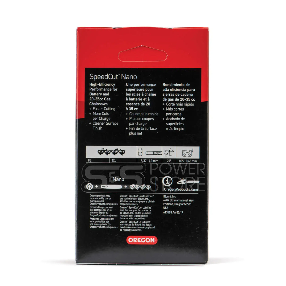 Oregon SpeedCut Nano Sägekette 80TXL064E 325" 1,1 mm 64 TG 40 cm Halbmeißel - powerstore-shop