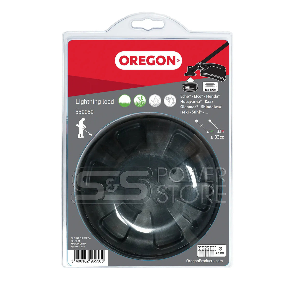 Oregon Universal Mähkopf Lightning Load Tap & Go 130 mm Schneidkopf für Freischneider, Motorsensen über 33 cm³ Hubraum - powerstore-shop