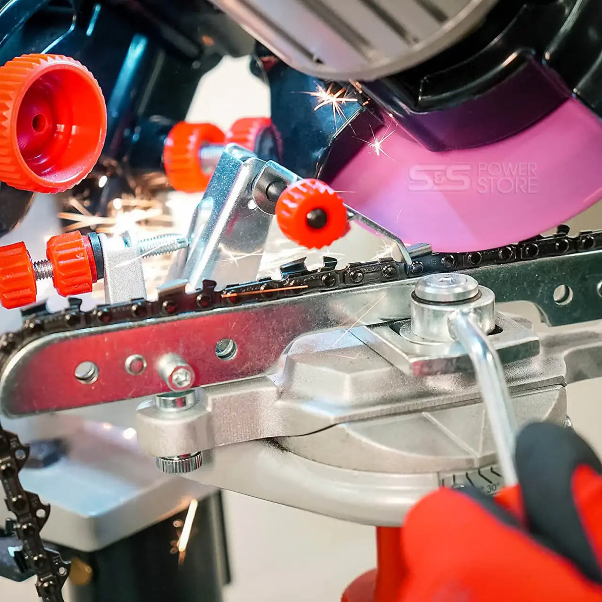 Oregon Profi Kettenschärfgerät 410-230 Jolly Economy Set inkl. 3 Schleifscheiben - powerstore-shop