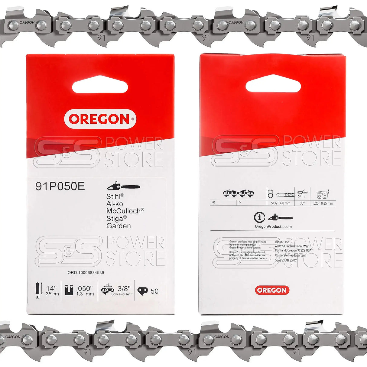Oregon Sägekette 91P050E Xtraguard 3/8" 1,3 mm 50 TG 35 cm Halbmeißel - powerstore-shop
