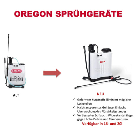 Oregon Rückenspritze 20 Liter 4 bar Drucksprühgerät Drucksprüher 646609 - powerstore-shop