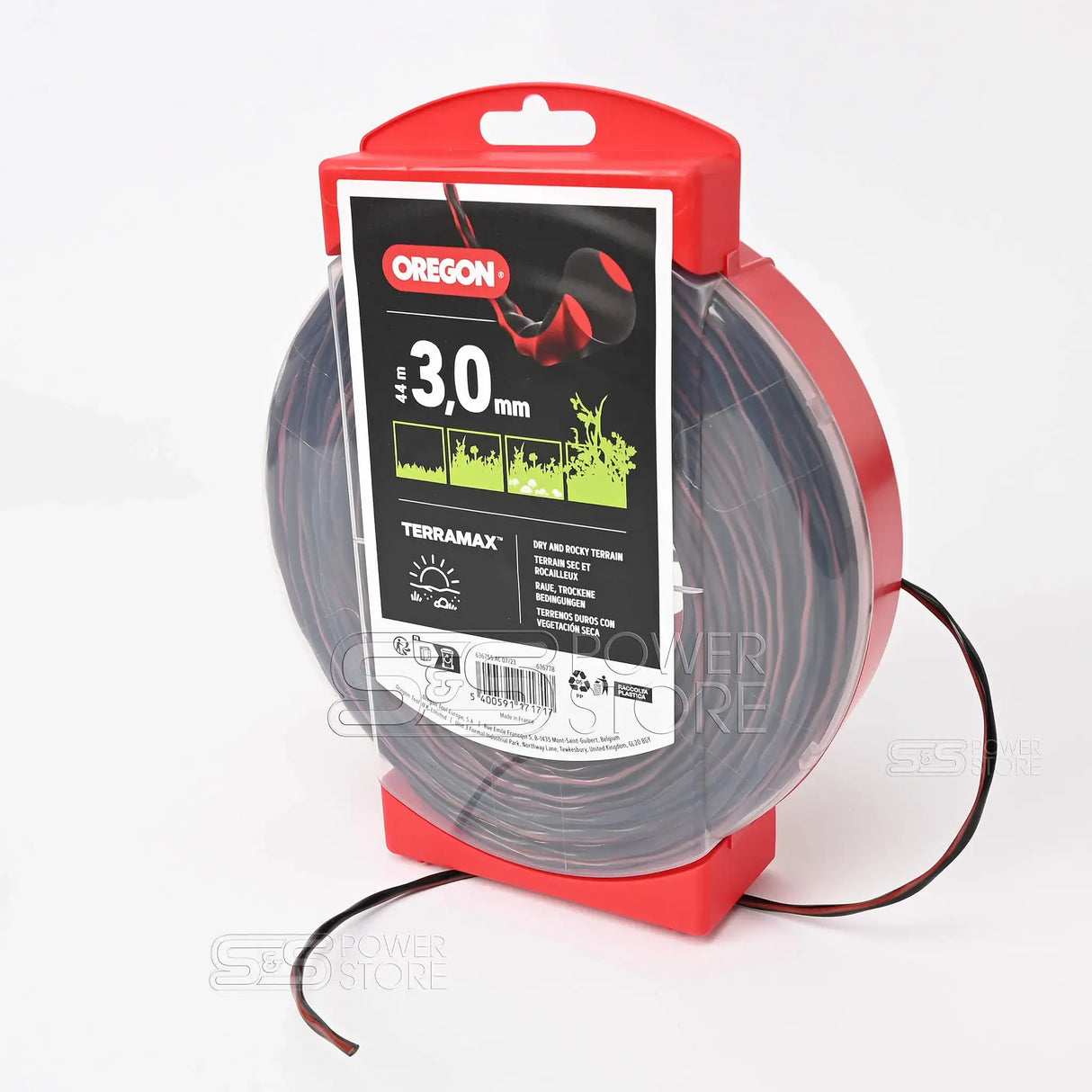 Oregon Profi Mähfaden TerraMax 3 mm x 44 m Trimmerfaden Freischneiderfaden - powerstore-shop