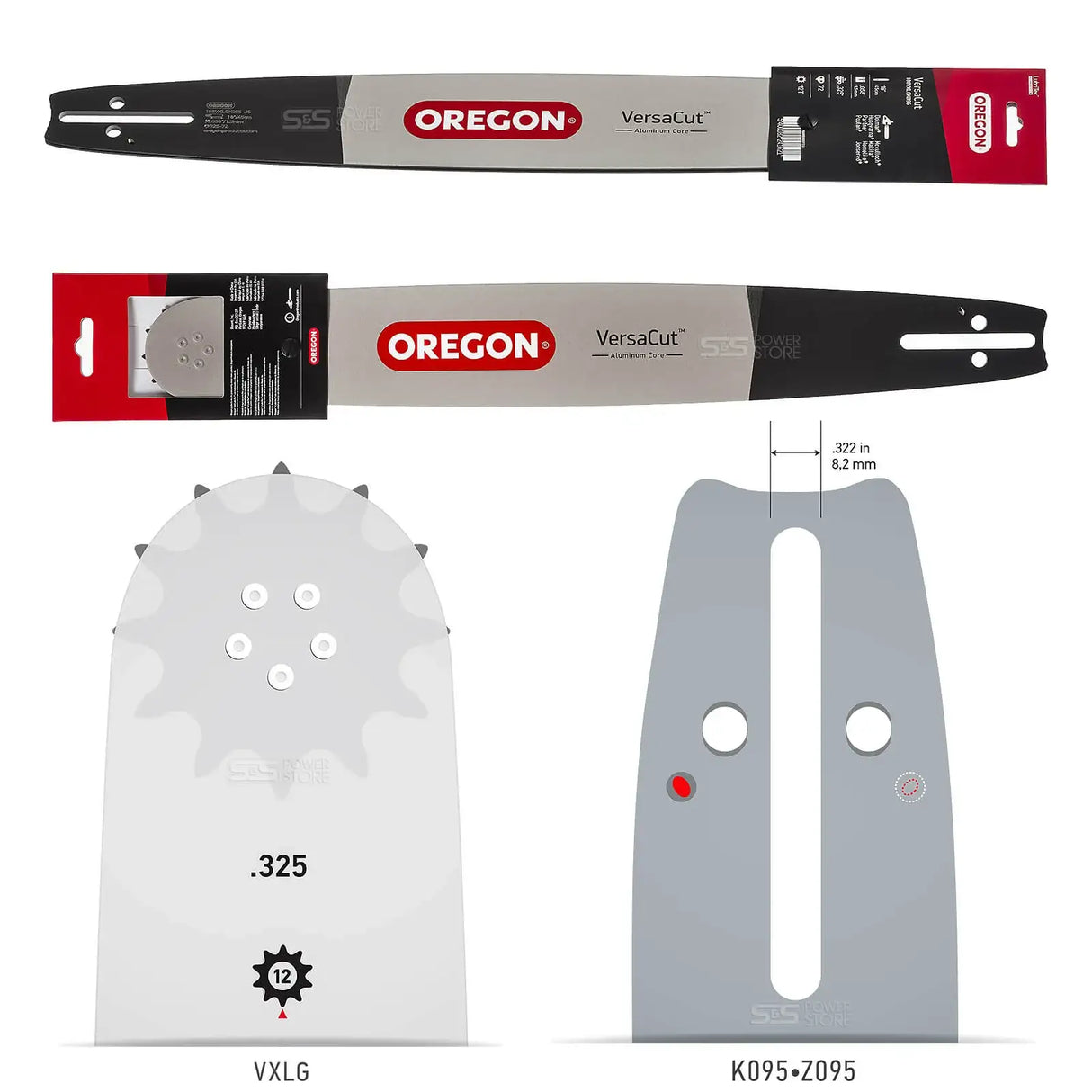 Oregon Versacut Führungsschiene 188VXLGK095 .325" 1,5 mm 45 cm Schwert - powerstore-shop