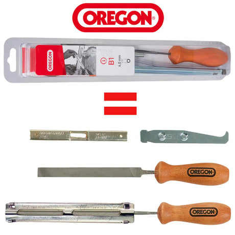Oregon Schärfsatz 3/8" und 1/4" Sägeketten Schärfset 4,0 mm Feile Q90405 - powerstore-shop