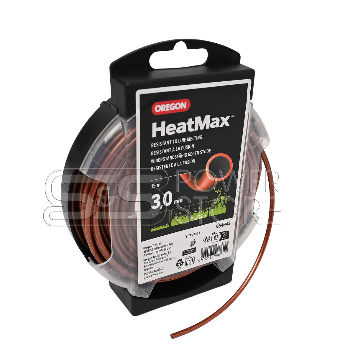 Oregon Profi Mähfaden Techni 280° HeatMax 3,0 mm x 15 m Trimmerfaden Freischneidefaden - powerstore-shop