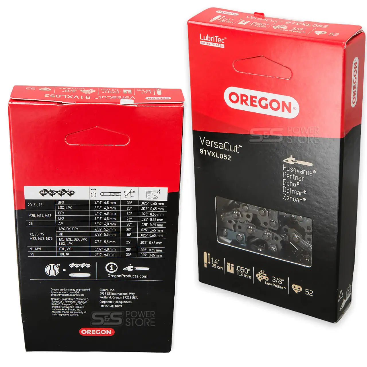 Oregon Sägekette 91VXL052E VersaCut 3/8" 1,3 mm 52 TG 35 cm Halbmeißel - powerstore-shop