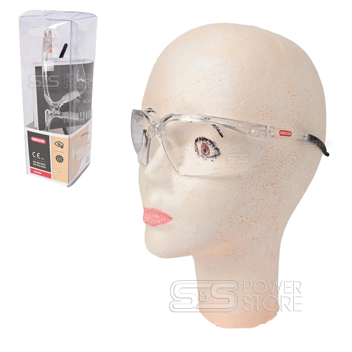 Oregon Schutzbrille Klar EN166 zertifiziert, leichter Augenschutz für Garten & Werkstatt - powerstore-shop