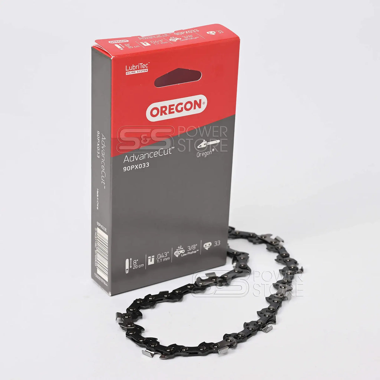 Oregon Sägekette 90PX033E AdvanceCut 3/8" 1,1 mm 33 TG 20 cm Halbmeißel - powerstore-shop