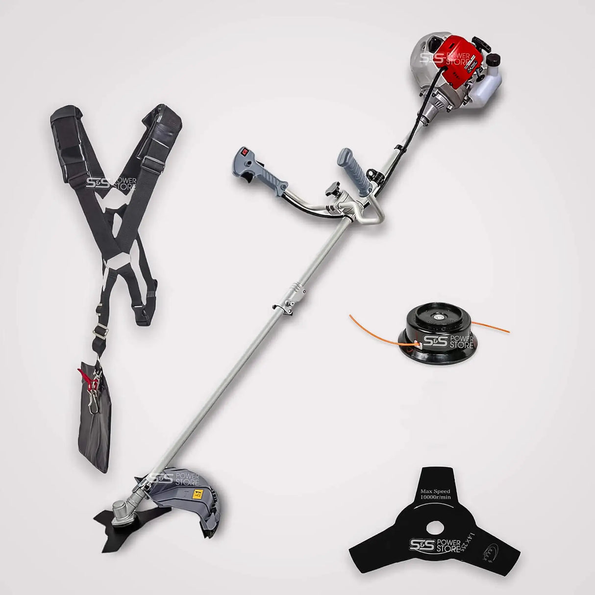 IKRA IBF 43 Zweihandgriff Benzin Freischneider Motorsense Trimmer - powerstore-shop