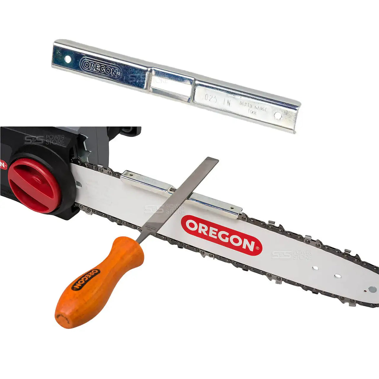Oregon Tiefenbegrenzerlehre für 1/4", 3/8" & .0325" Sägeketten - powerstore-shop