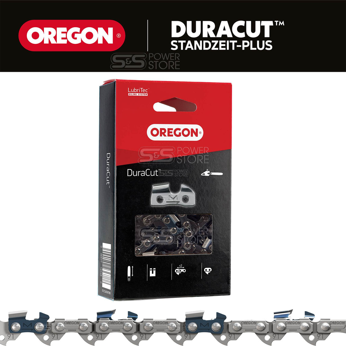 Oregon DuraCut Sägekette hartverchromt M91VXL057E Multicut 3/8" 1,3 mm 57 TG 40 cm Halbmeißel