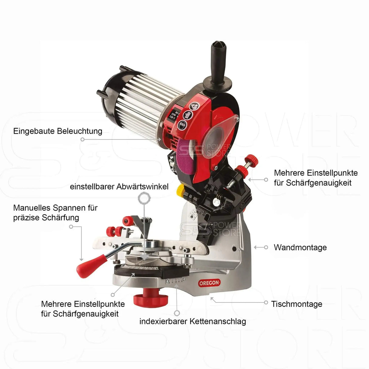 Oregon Profi Kettenschärfgerät 520-230 Jolly Set inkl. 3 Schleifscheiben - powerstore-shop