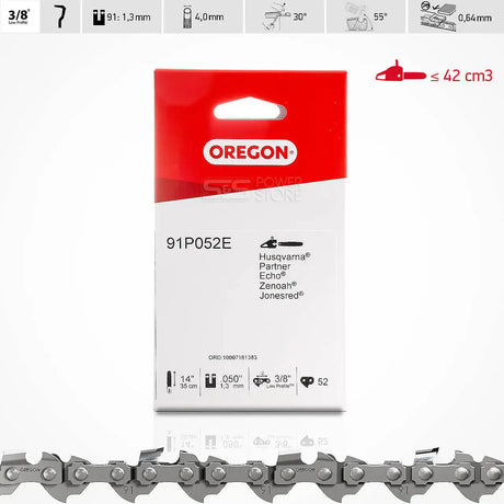 Oregon Sägekette 91P052E Xtraguard 3/8" 1,3 mm 52 TG 35 cm Halbmeißel - powerstore-shop