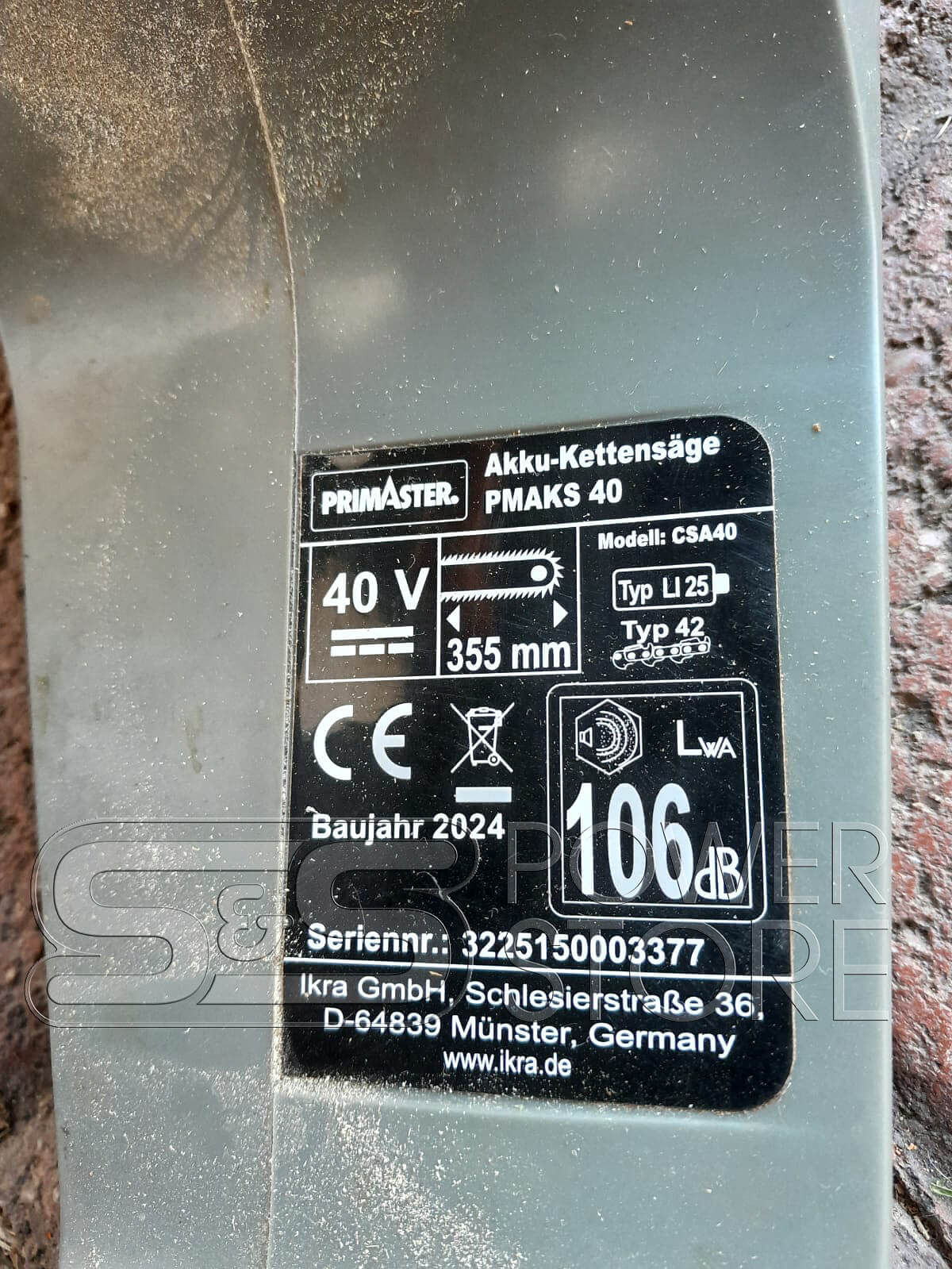 Kettenrad Antriebsritzel passend für Globus Primaster PMAKS 40 V Akku-Kettensäge - powerstore-shop