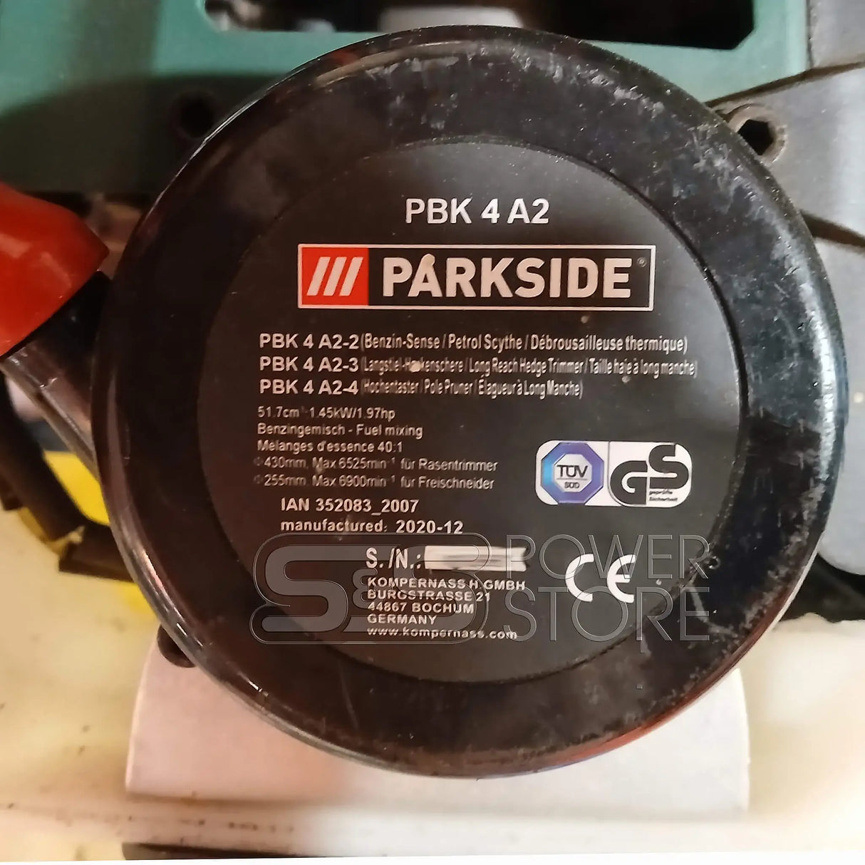 Mähkopf Schneidkopf 4in1 Benzin-Kombigerät LIDL Parkside PBK 4 A2 Benzin-Sense Freischneider - powerstore-shop