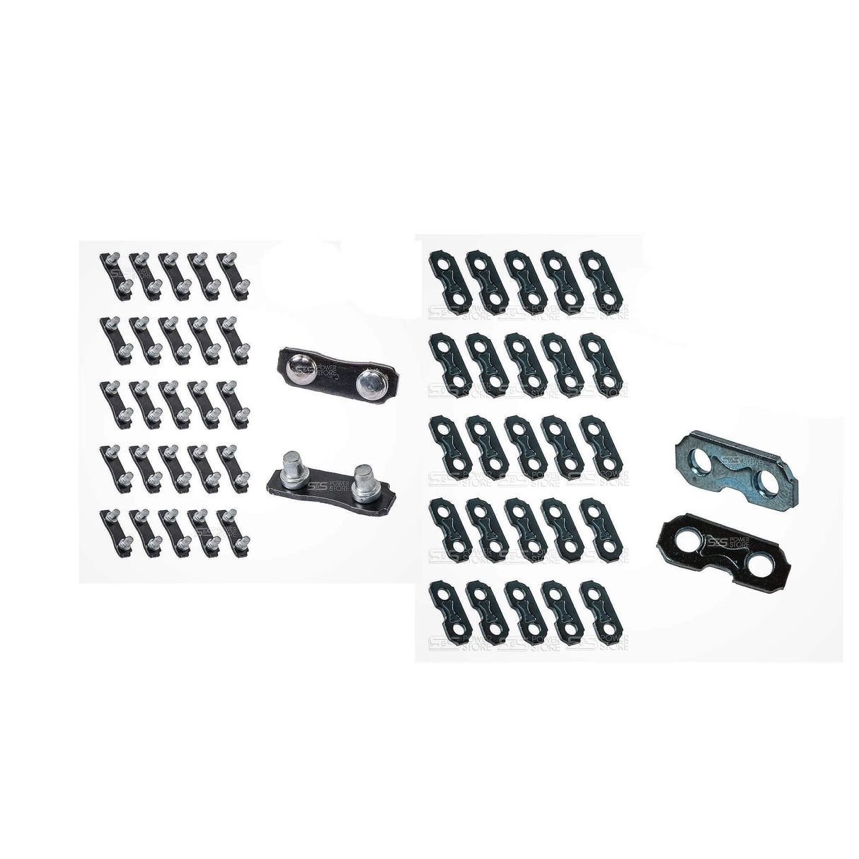 Oregon Set Sägeketten Verbinder Verbindungsglied komplett 25 Stück 73RD 73LPX 72LPX 75DPX 73DPX 3/8 " 1,3 mm 1,5 mm 1,6 mm - powerstore-shop