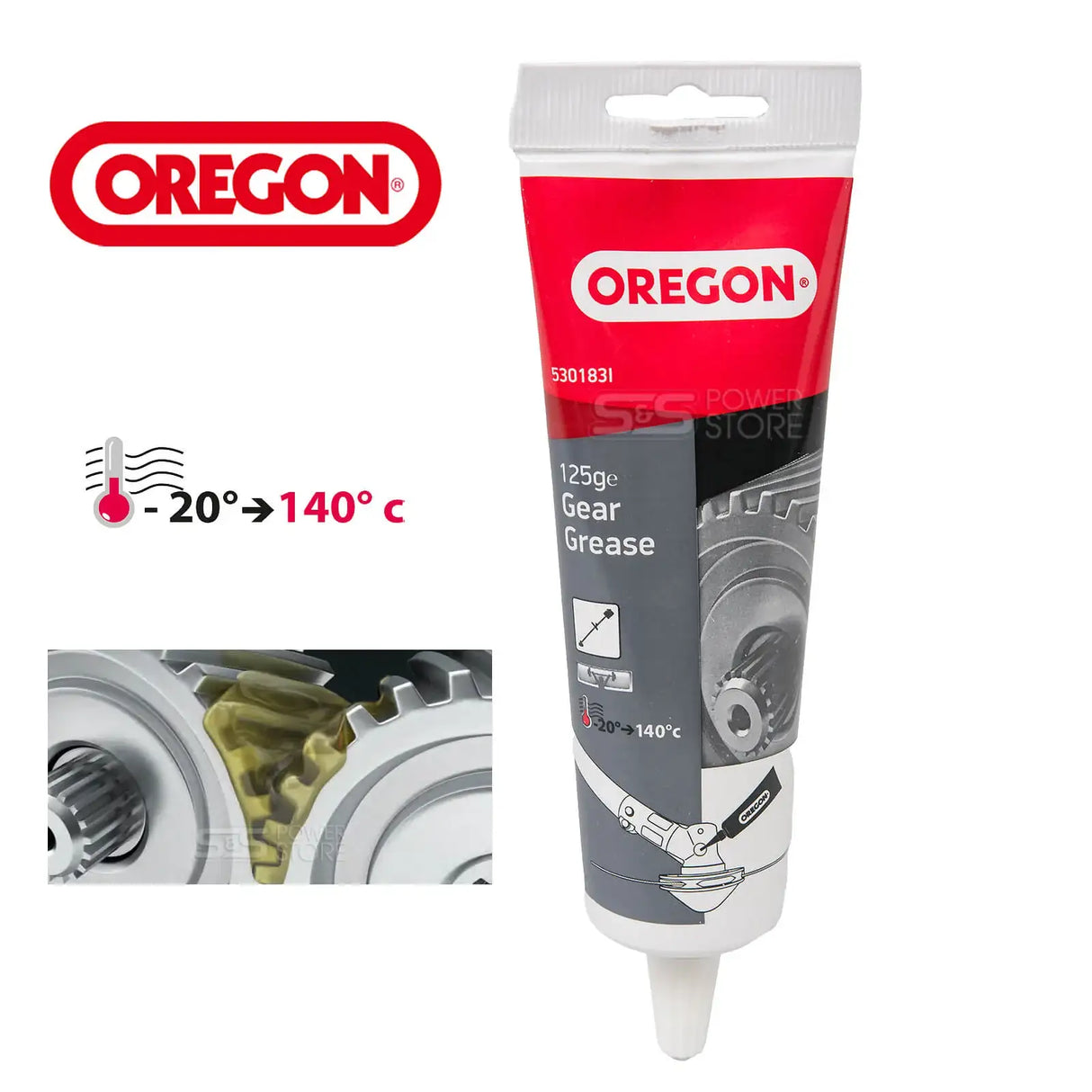 Oregon Premium Getriebefett für Freischneider Graphitfett 125g Tube - powerstore-shop