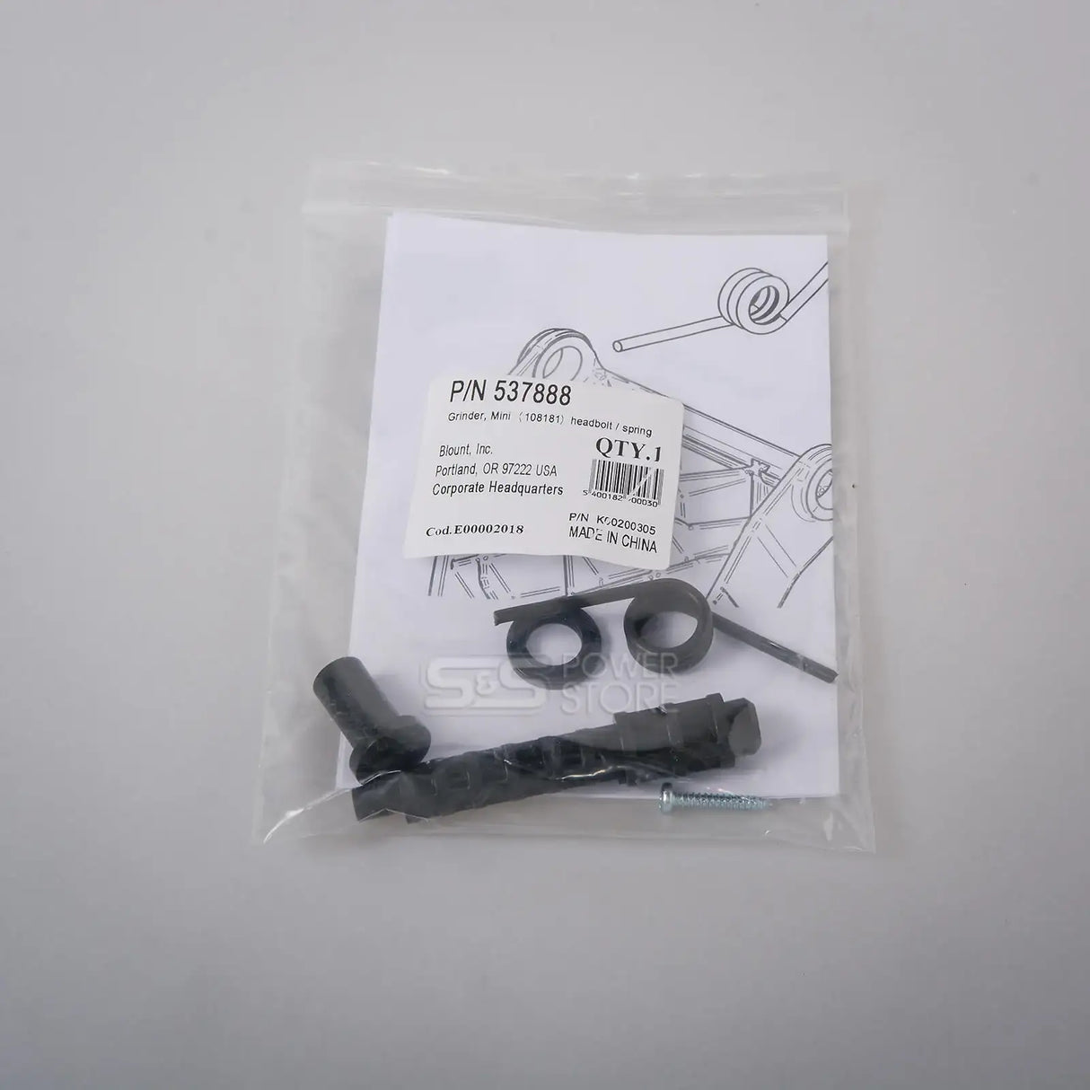 Oregon Bolzen Feder Set Ersatzteil Nr. 537888 Kettenschärfgerät 590181 / 106550 - powerstore-shop