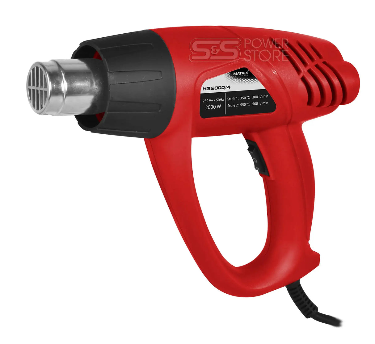 Matrix Heißluftpistole Heißluftfön Heißluftgebläse HG 2000/4 - powerstore-shop
