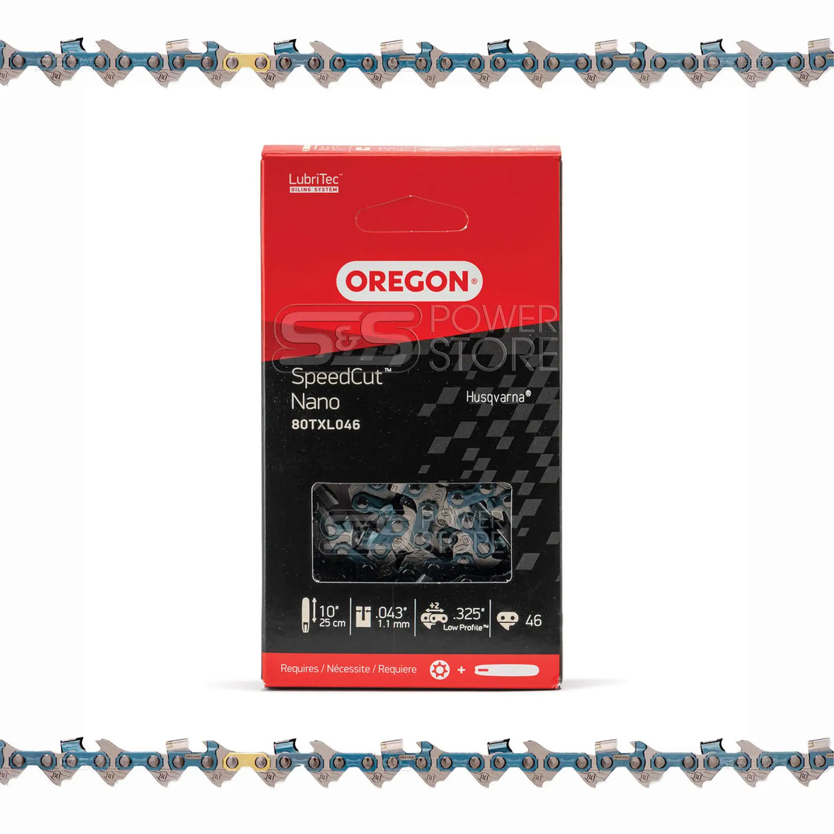 Oregon SpeedCut Nano Sägekette 80TXL046E 325" 1,1 mm 46 TG 25 cm Halbmeißel - powerstore-shop