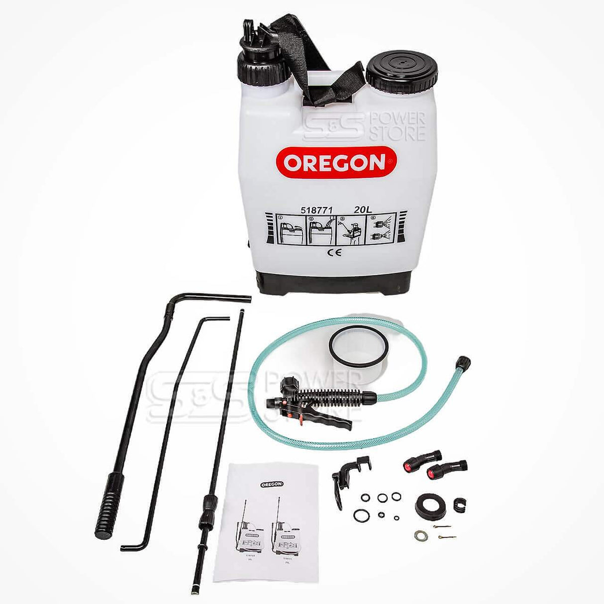 Oregon Rückenspritze 20 Liter Drucksprühgerät Drucksprüher 518771 - powerstore-shop