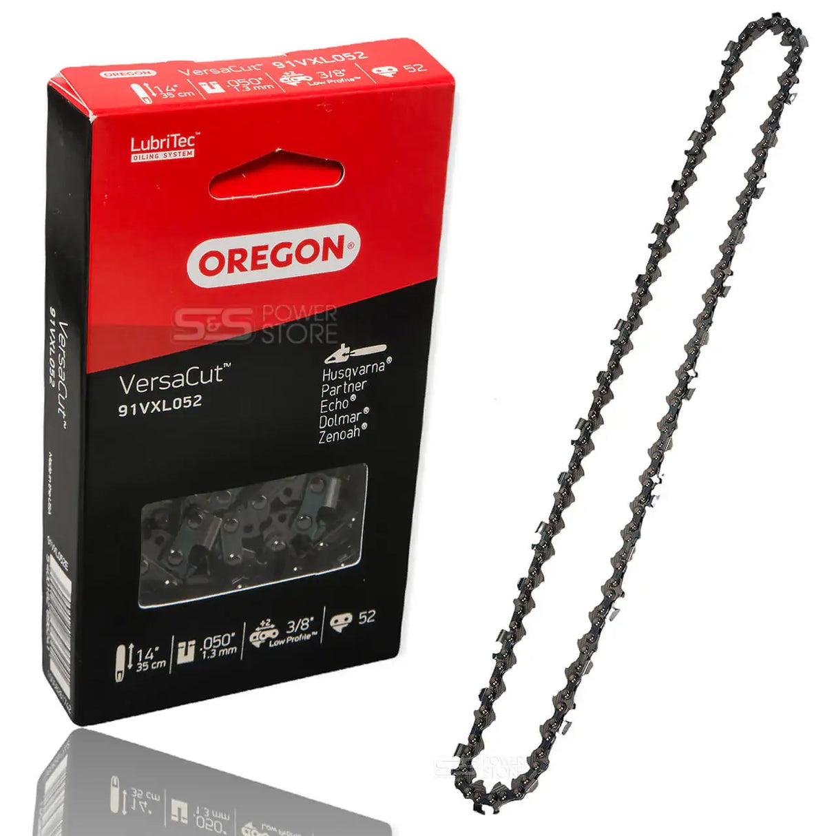 Oregon Sägekette 91VXL052E VersaCut 3/8" 1,3 mm 52 TG 35 cm Halbmeißel - powerstore-shop