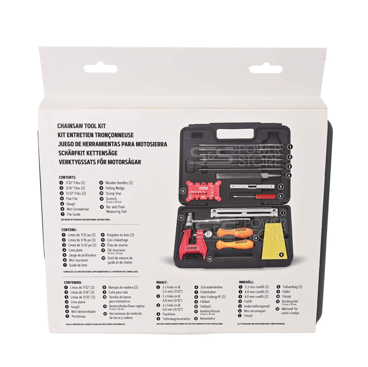 Oregon Forst Werkzeugset zur Kettensägen-Wartung und Schärfen von Sägeketten - powerstore-shop