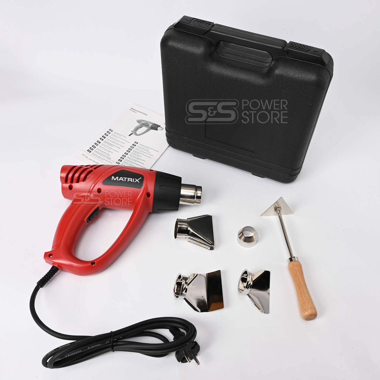 Matrix Heißluftpistole Heißluftfön Heißluftgebläse HG 2000/4 - powerstore-shop