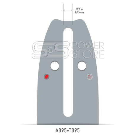 Oregon Führungsschiene passend Scheppach CSH46 45 cm 3,8" 1,3 mm - powerstore-shop