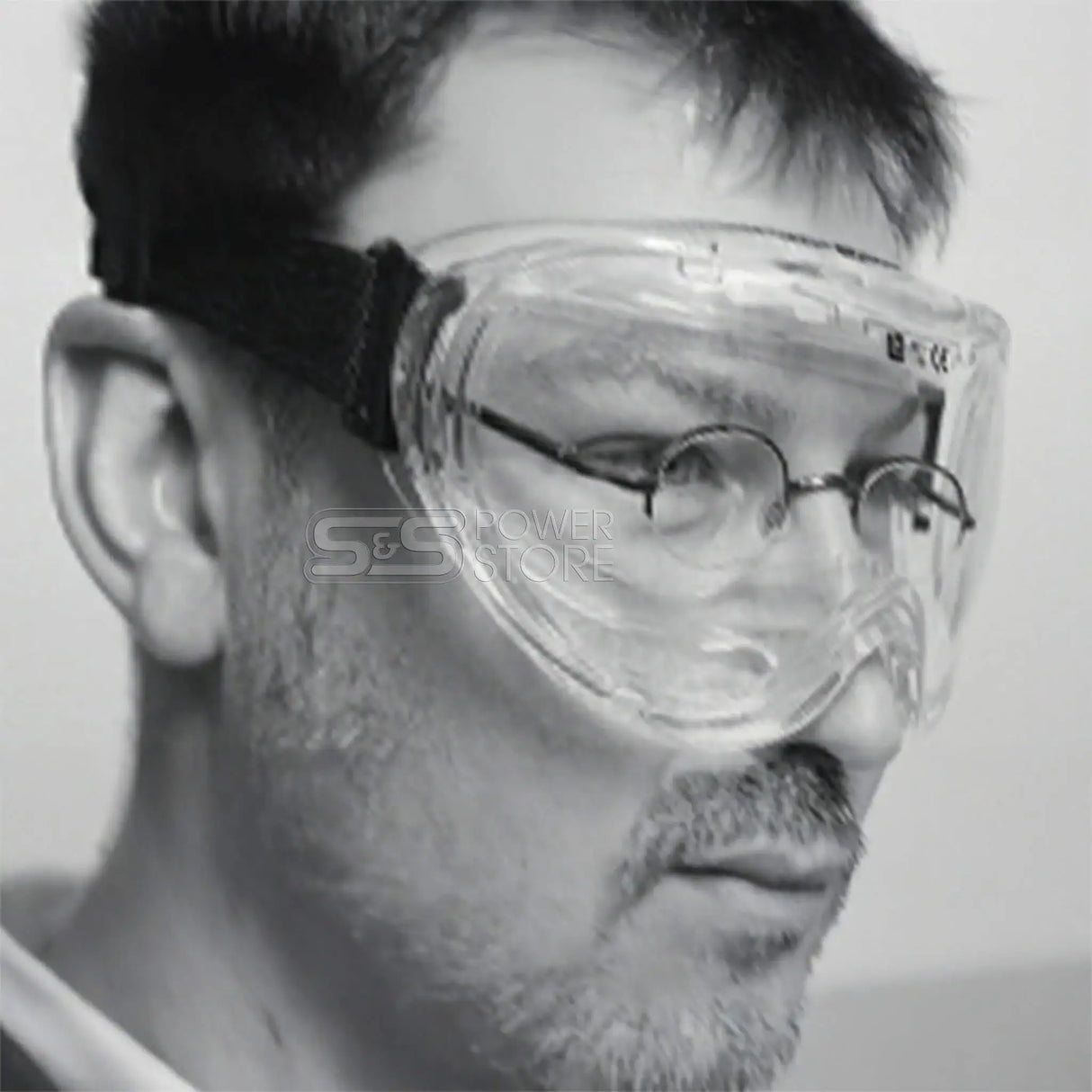 Oregon Schutzbrille klar geschlossene Überbrille Brillenträger Vollsichtbrille mit Gummiband - powerstore-shop