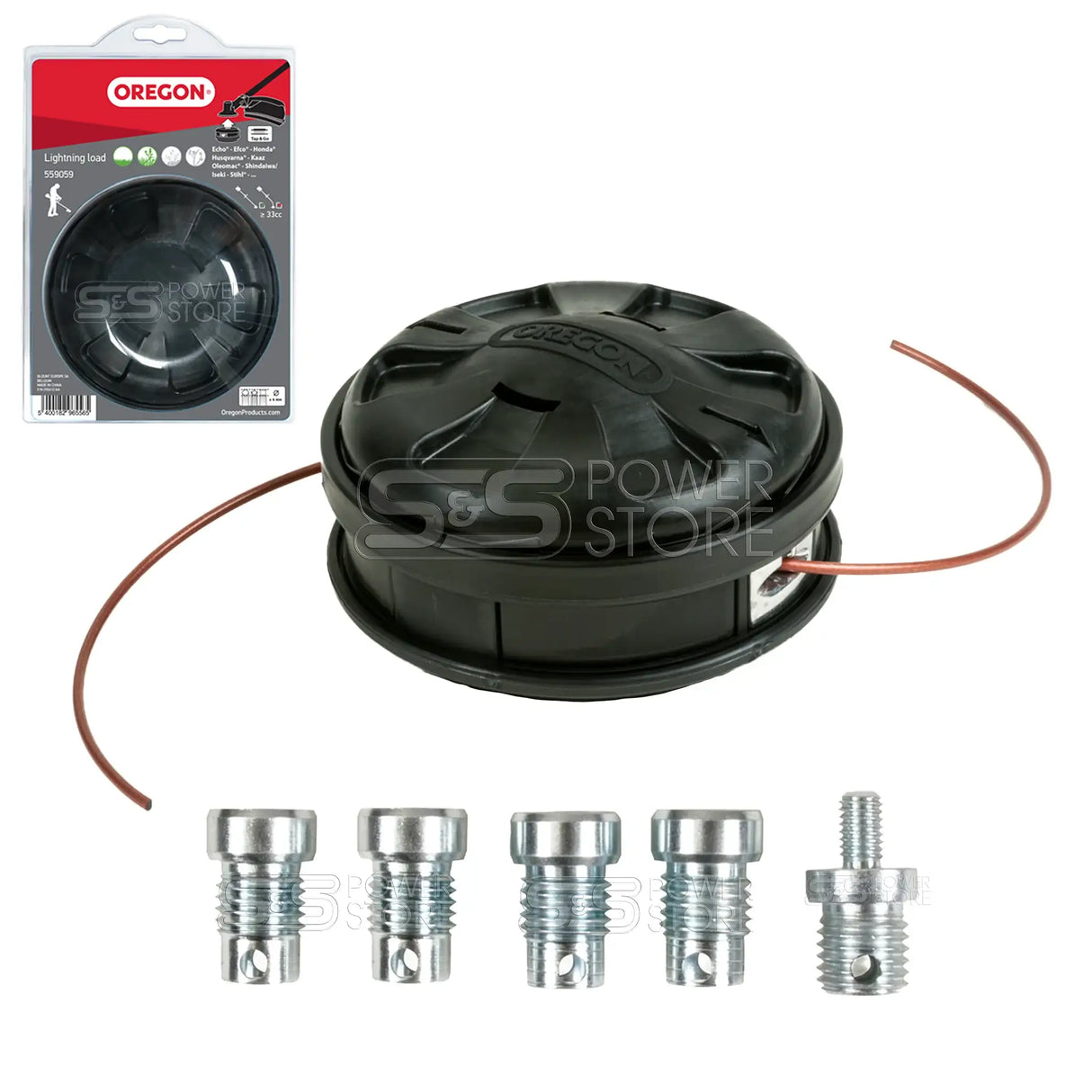 Oregon Universal Mähkopf Lightning Load Tap & Go 130 mm Schneidkopf für Freischneider, Motorsensen über 33 cm³ Hubraum - powerstore-shop