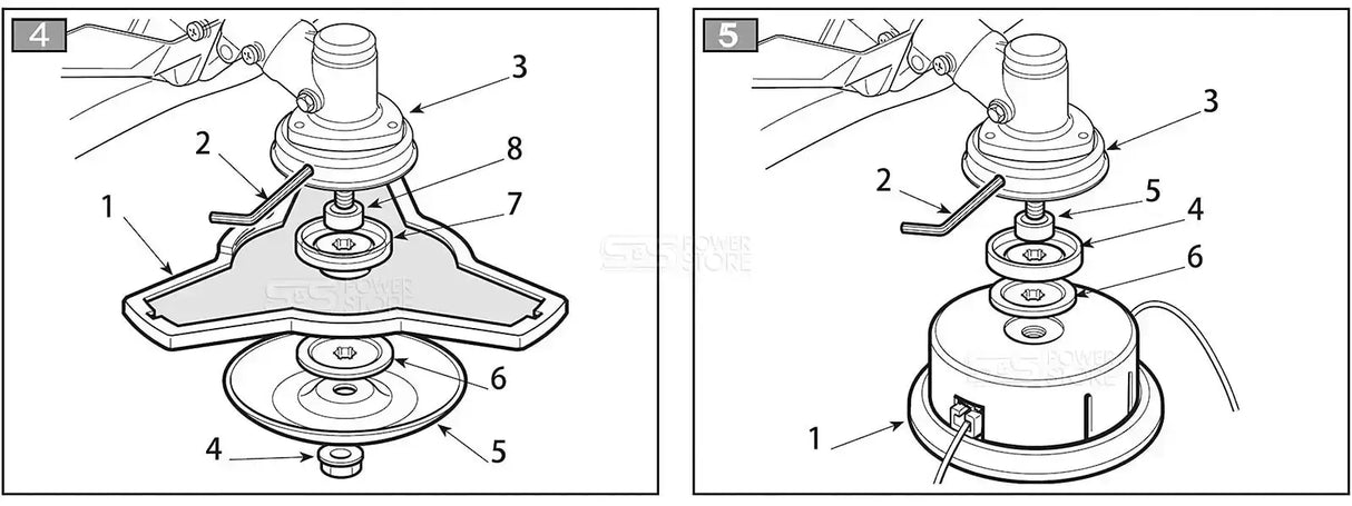 IKRA Mähkopf Schneidkopf komplett BCE 33/43 - powerstore-shop