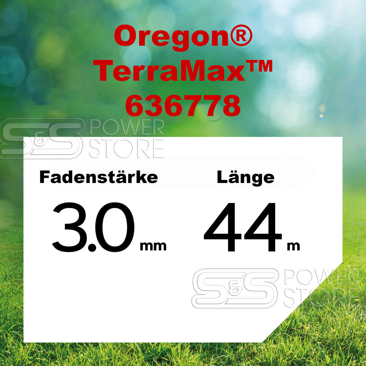 Oregon Profi Mähfaden TerraMax 3 mm x 44 m  Trimmerfaden Freischneiderfaden