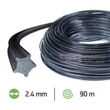 Oregon Sternform Mähfaden AluMax Nylium Starline 2,4 mm x 90 m Trimmerfaden Freischneidefaden
