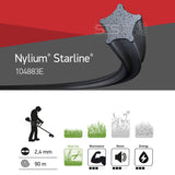 Oregon Sternform Mähfaden AluMax Nylium Starline 2,4 mm x 90 m Trimmerfaden Freischneidefaden