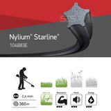 Oregon Sternform Mähfaden AluMax Nylium Starline 2,4 mm x 360 m Trimmerfaden Freischneidefaden